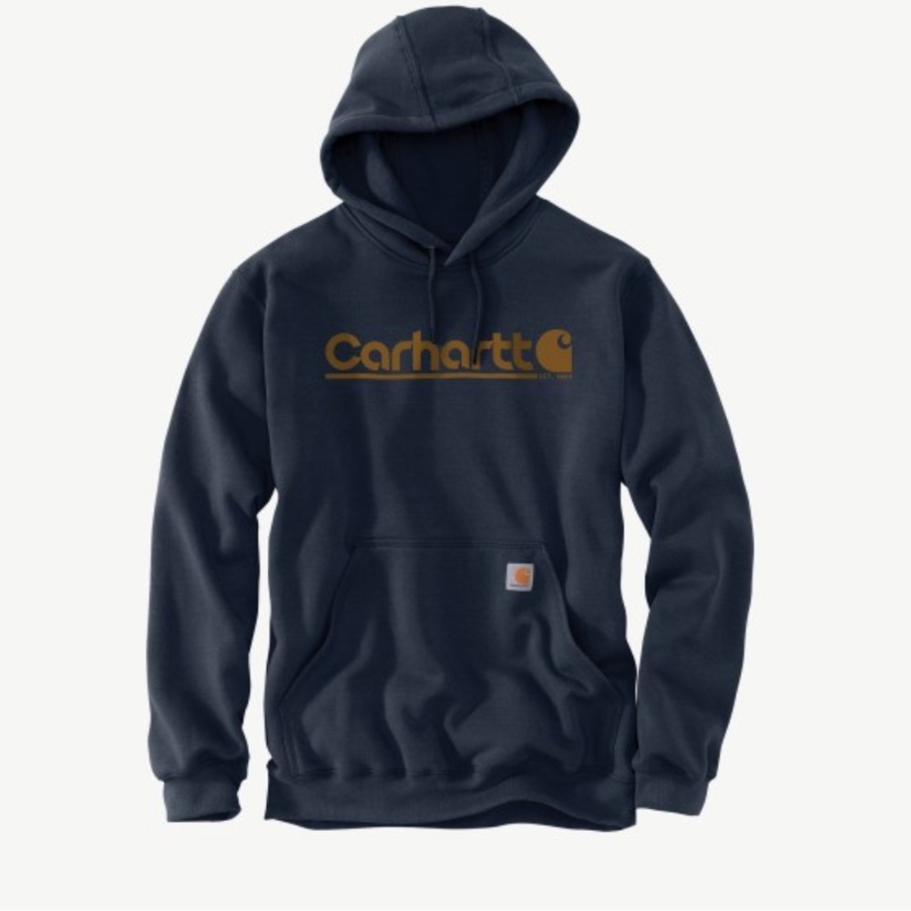 Carhartt Rain Defender Loose-Fit Midweight Logo Graphic Hoodie NWOT